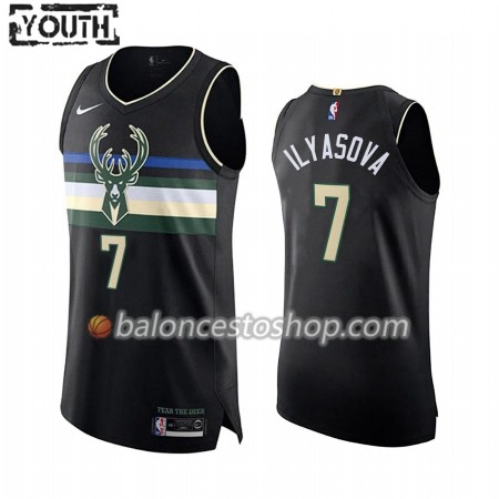 Camiseta Niños NBA Milwaukee Bucks Ersan Ilyasova 7 2019-20 Nike Statement Edition Swingman